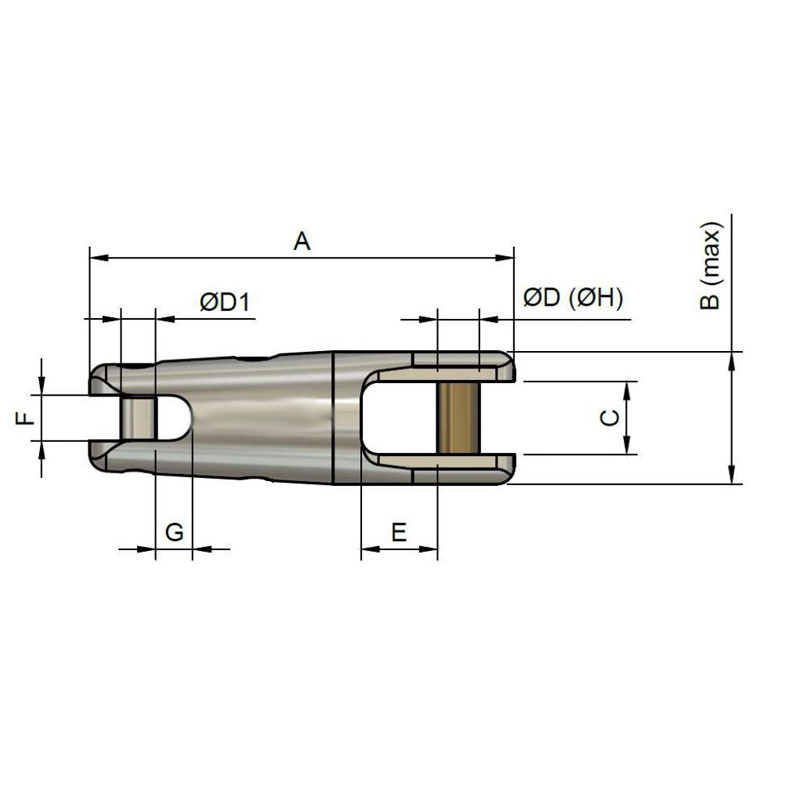 SWIVELMARINE SWM 8 MAX Junta giratoria de anclaje patentada SWIVELMARINE