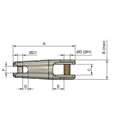 SWIVELMARINE SWM 8 MAX Junta giratoria de anclaje patentada SWIVELMARINE
